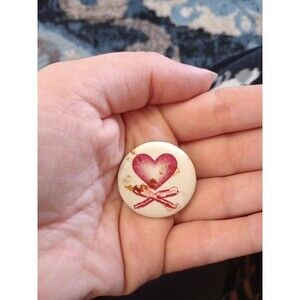Heart Bacon Pin Valentine's Day Collectable Food Restaurant